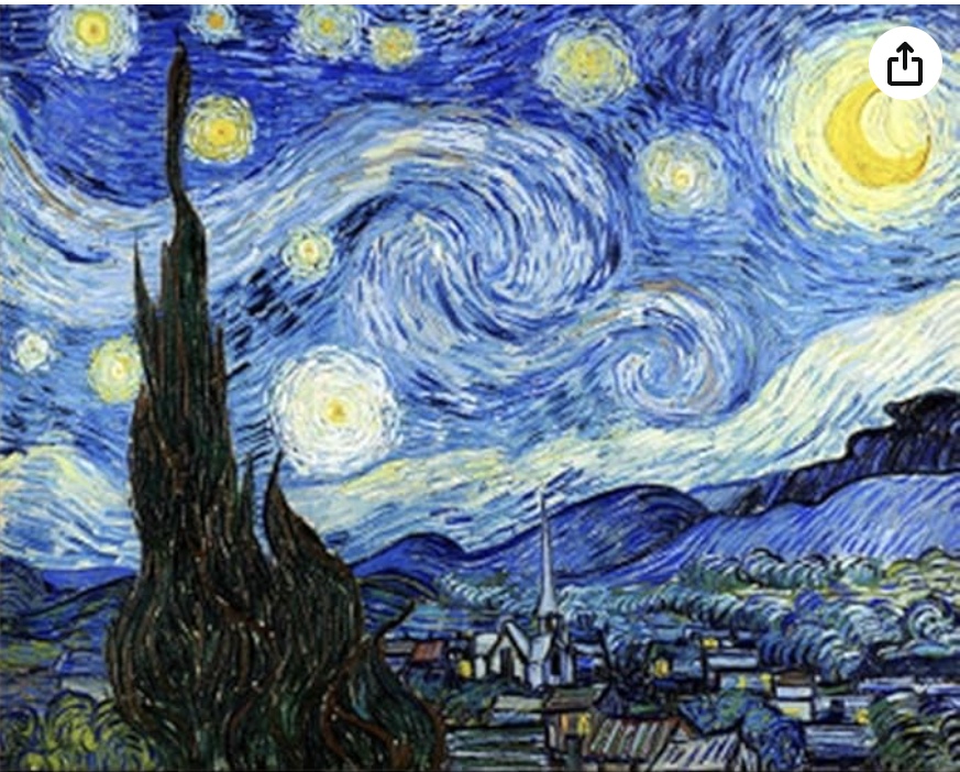 “Starry Night” Paint by Numbers Kit